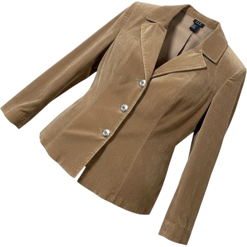 RQT Woman Tan Corduroy Blazer Jacket Plus Size 2X Brown Button Professional